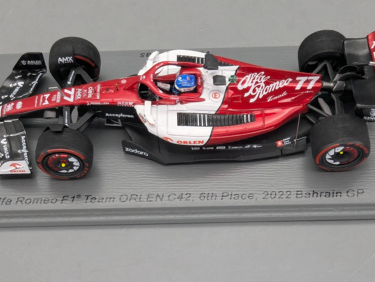 Modellautos 1:43 Spark S8517 Alfa Romeo F1 Orlen C42 Bahrain 2022 #77 Bottas OVP