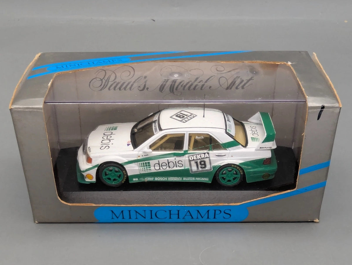 Modellautos 1:43 Minichamps Mercedes Benz 190E EVO2 1. Version 1992 #19 Asch OVP