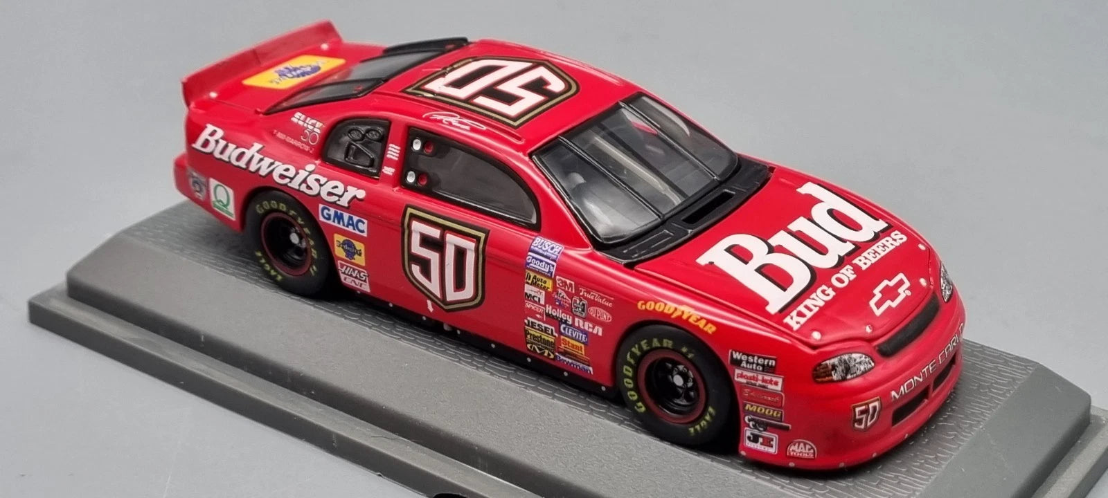 Modellautos Nascar 1:43 Revell Chevrolet Monte Carlo 50 years Budweiser 1998 OVP