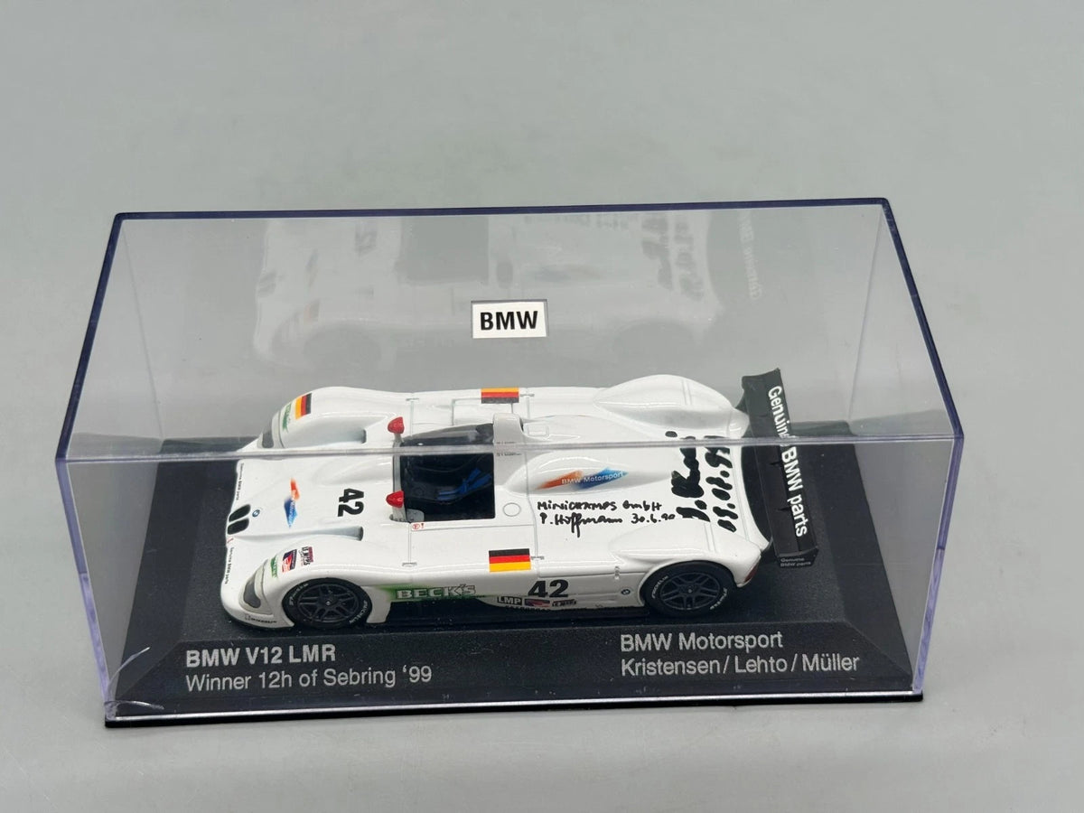 Modellautos 1:43 Minichamps BMW V12 LMR Winner 12h of Sebring 1999 #42 mit OVP