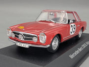 Modellautos 1:43 Minichamps Mercedes Benz 230 SL Rallye #39 Rot Dealer OVP