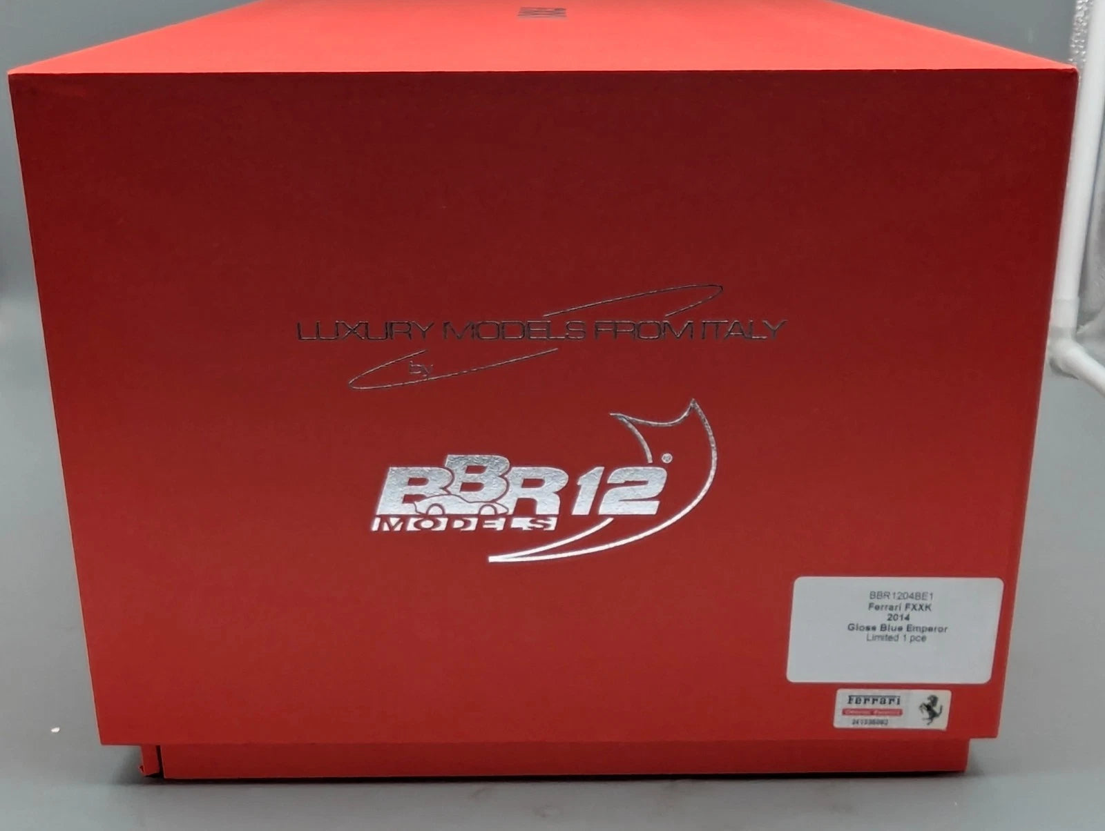 Modellautos 1:12 BBR Ferrari FXX-K 2014 Gloss Blue Emperor UNIKAT Ltd 01/01 OVP
