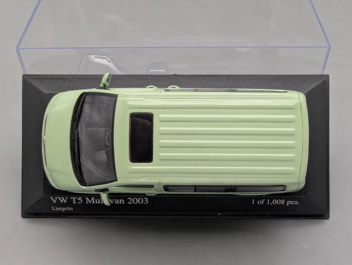 Modellautos 1:43 Minichamps Volkswagen VW T5 Multivan 2003 Lintgrün OVP