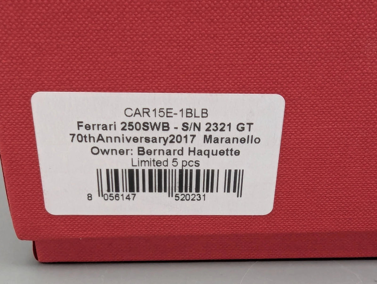 Modellautos 1:43 BBR Ferrari 250 SWB 70th Anniv. 2017 01/05 Große Vitrine in OVP