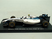 Modellautos 1:43 Spark Williams FW36 Mercedes 3rd Abou Dhabi GP 2014 mit OVP