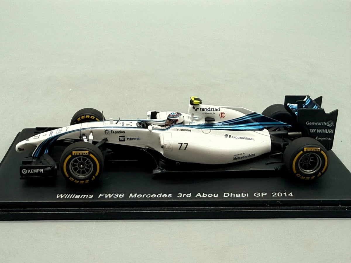 Modellautos 1:43 Spark Williams FW36 Mercedes 3rd Abou Dhabi GP 2014 mit OVP