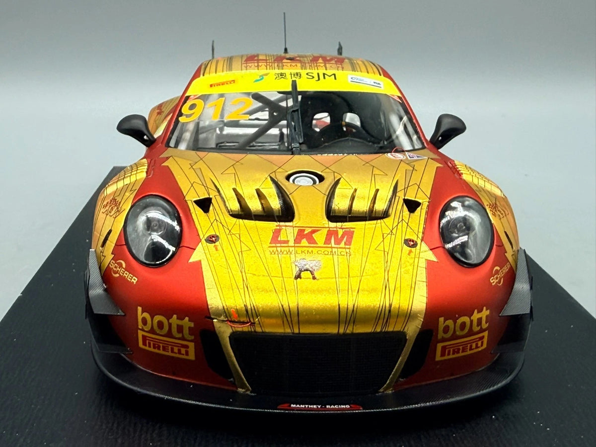 Modellautos 1:18 Spark Porsche 911 GT3 R Fia GT World Cup Macau 2018 mit OVP