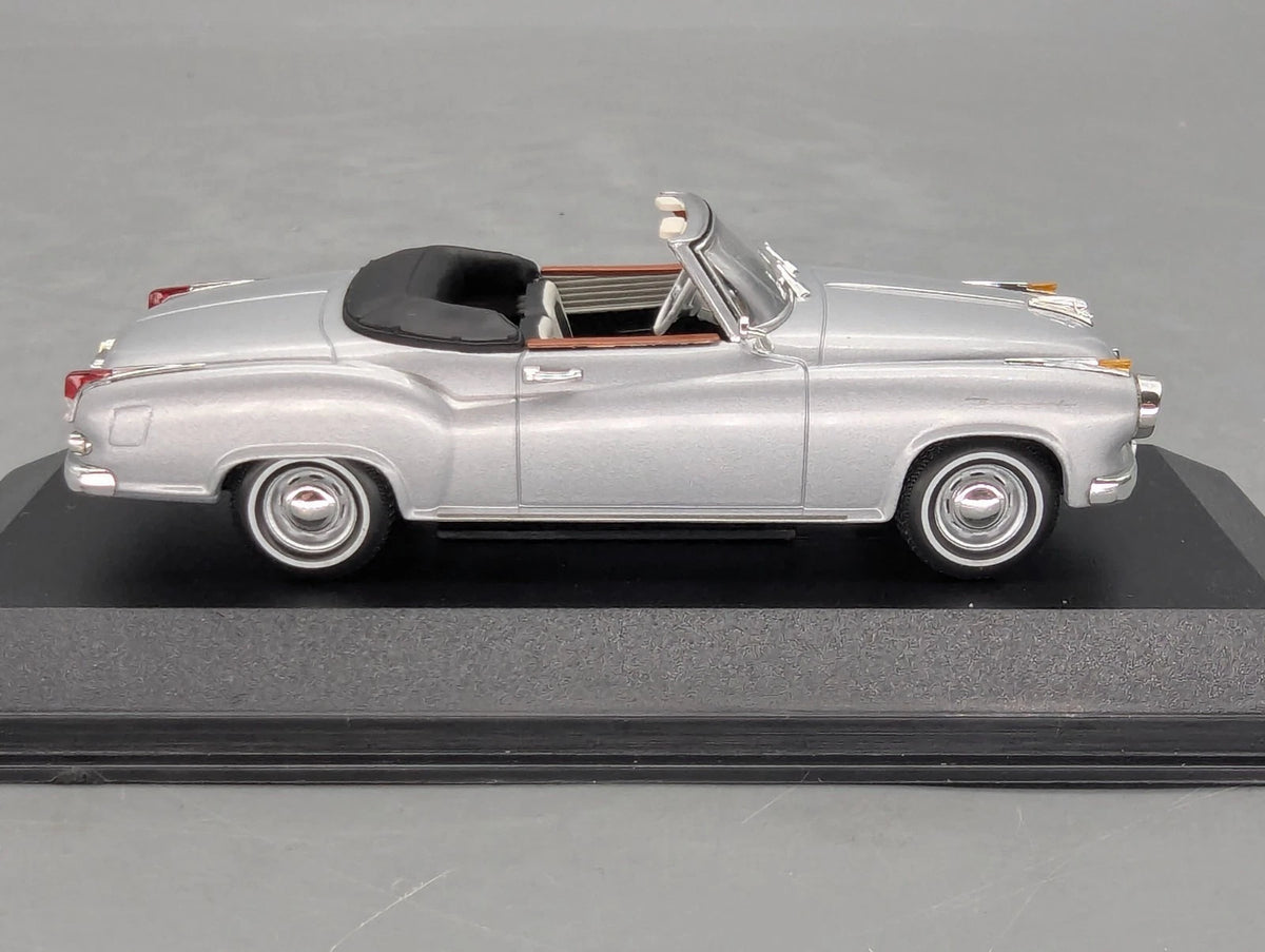 Modellautos 1:43 Minichamps Borgward Isabella Coupe Cabriolet 1959 Silber OVP