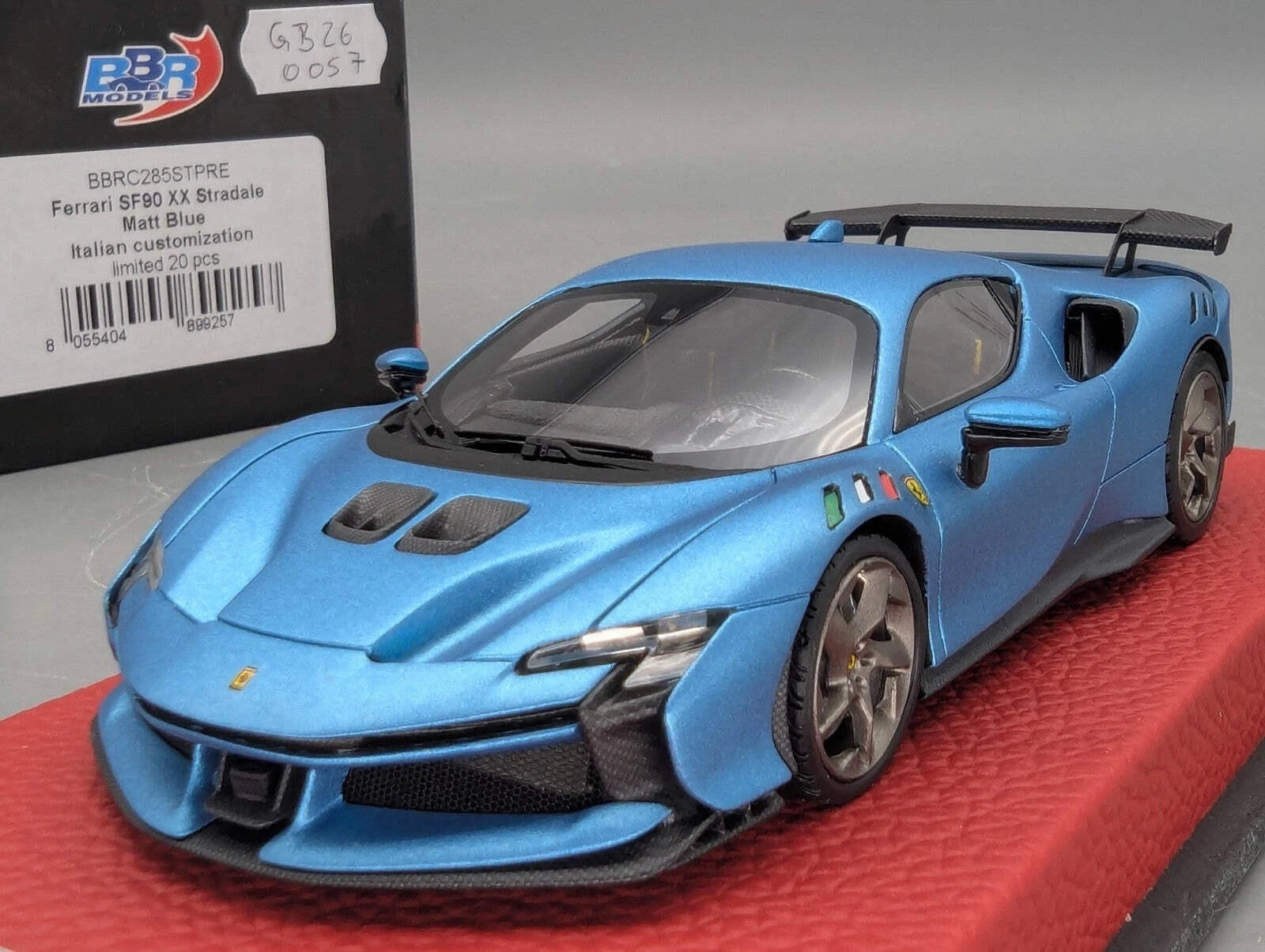 Modellautos 1:43 BBR Concept43 Ferrari SF90XX Stradale Matt Blue Ltd 19/20 OVP