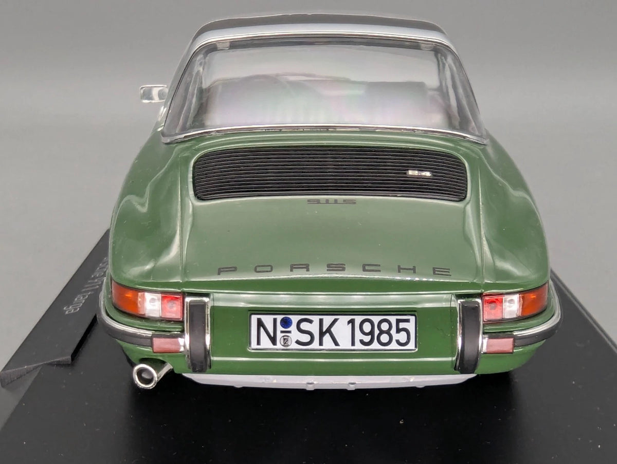 Modellautos 1:18 Norev Porsche 911 S Targa 1973 Grün mit OVP
