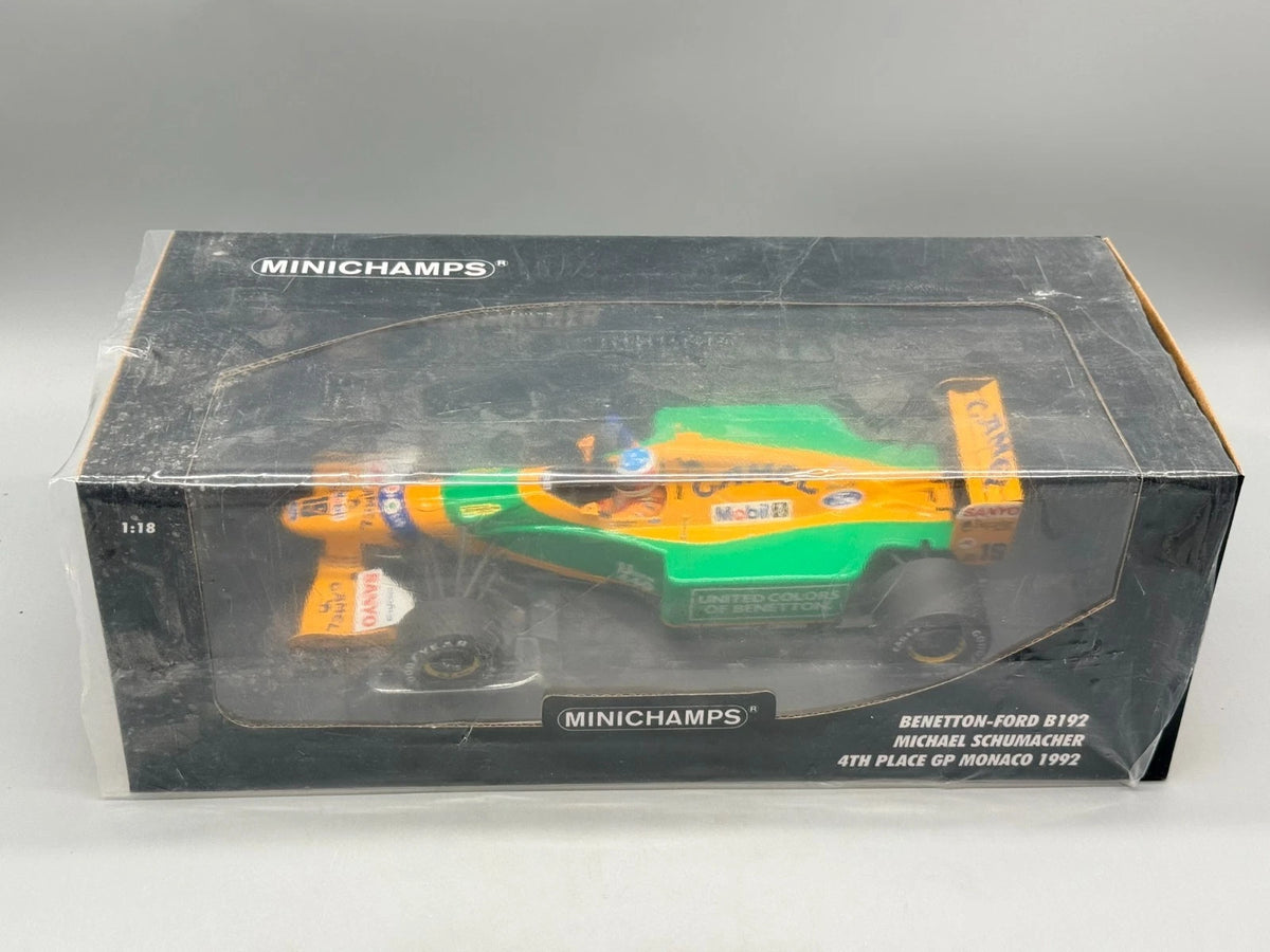 Modellautos 1:18 Minichamps Benetton-Ford B192 4th Place GP Monaco 1992 + OVP