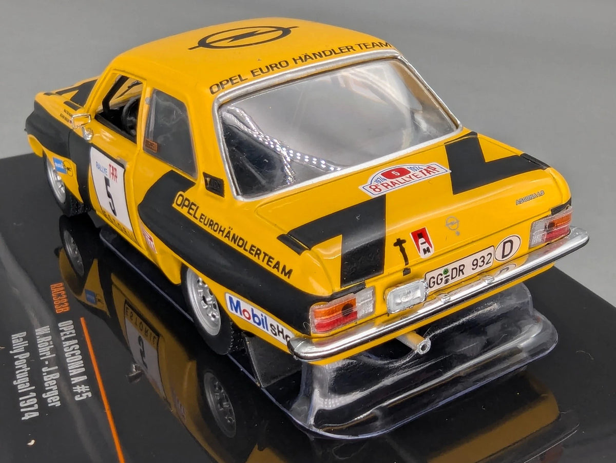 Modellautos 1:43 Ixo Opel Ascona A Portugal 1974 #5 W. Röhrl + J. Berger mit OVP