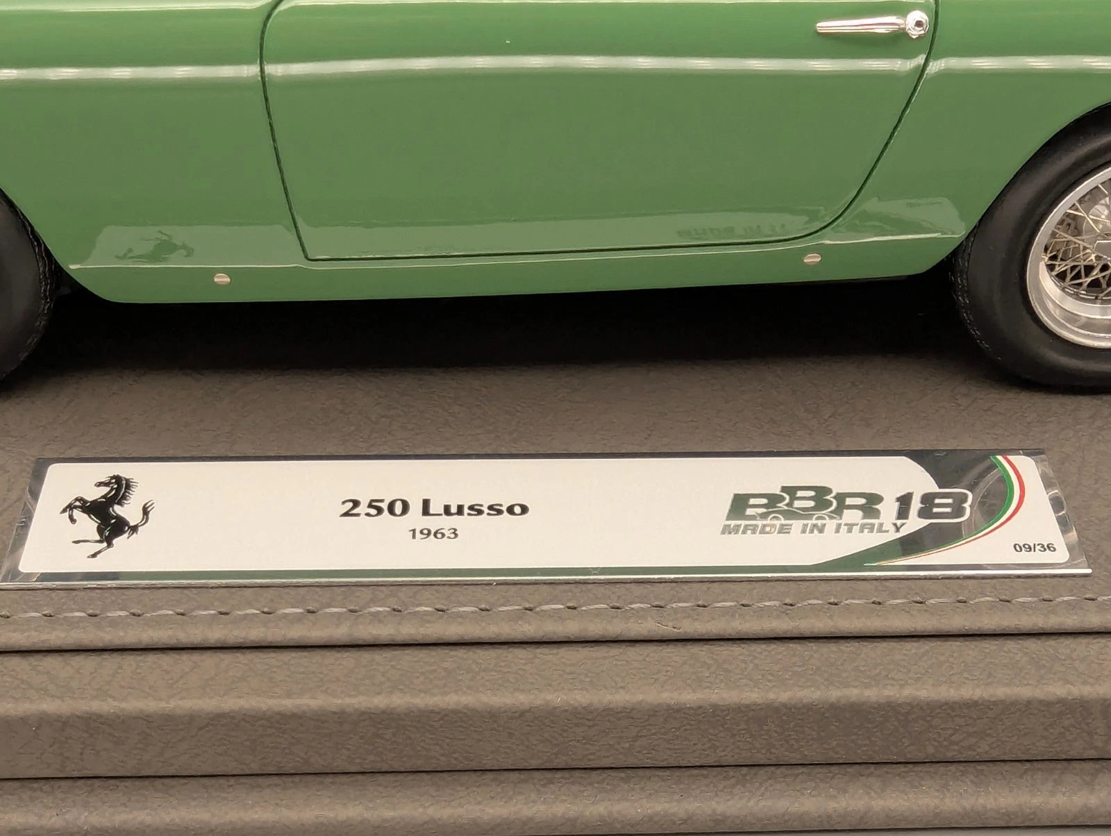 Modellautos 1:18 BBR Ferrari 250 Lusso 1963 Pastel Green 09/36 Stück mit OVP