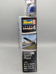 Flugzeug Modell Bausatz 1:32 Revell 03835 Sports Plane mit Farben mit OVP