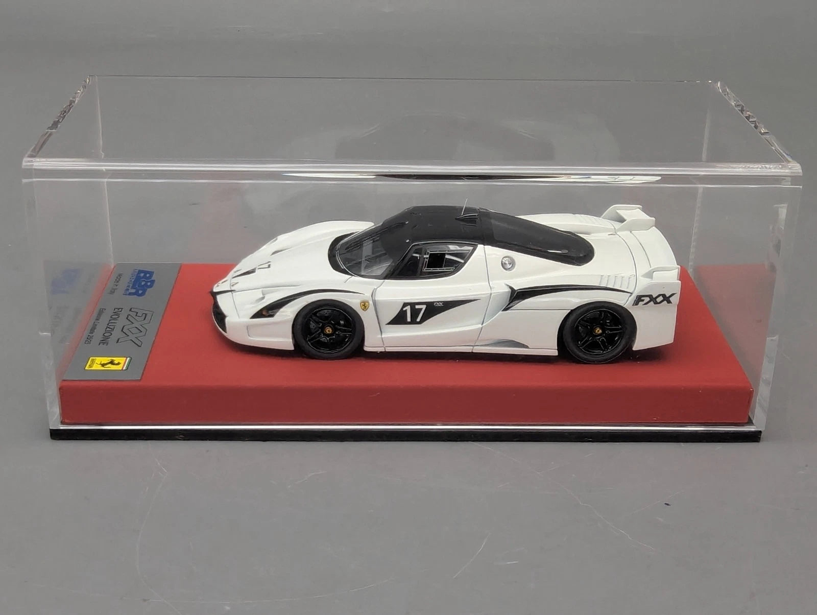 Modellautos 1:43 BBR CALSITO Ferrari FXX Evoluzione #17 Weiß 25/25 OVP