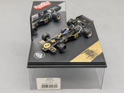 Modellautos 1:43 Quartzo Lotus 72E German GP 1974 #2 Jacky Ickx mit Vitrine