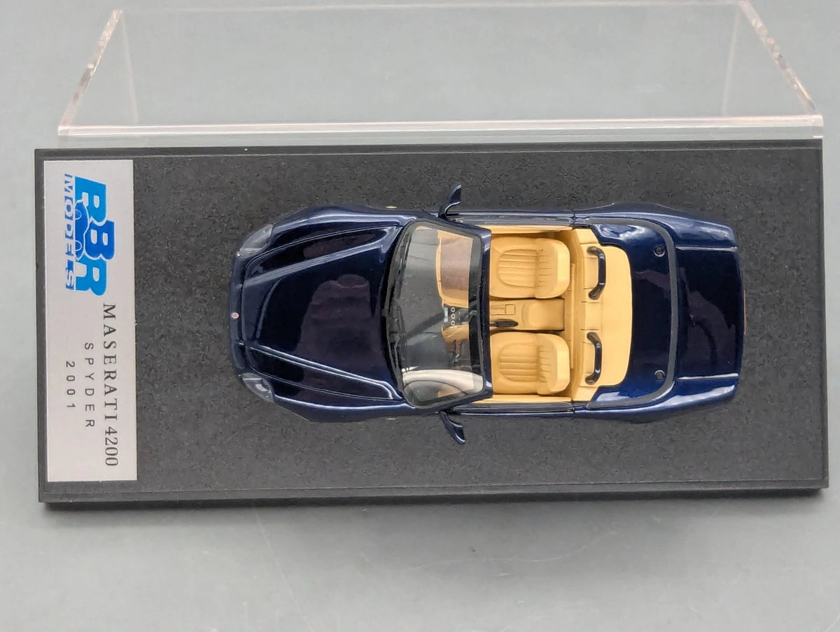 Modellautos 1:43 BBR Maserati 4200 Spyder 2001 Blau Metallic mit OVP