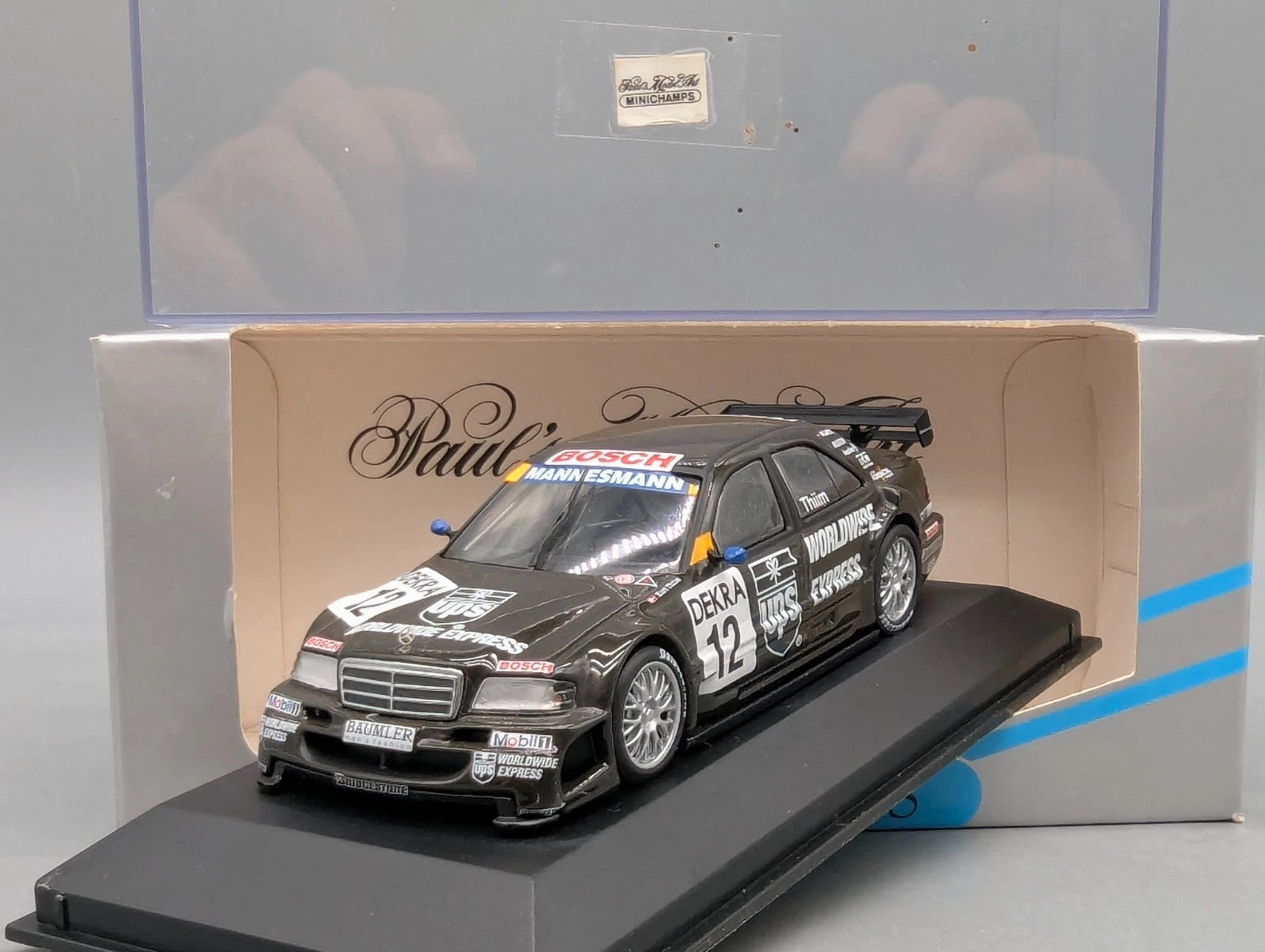Modellautos 1:43 Minichamps Mercedes Benz C Klasse DTM 1996 #12 AMG K. Thiim OVP
