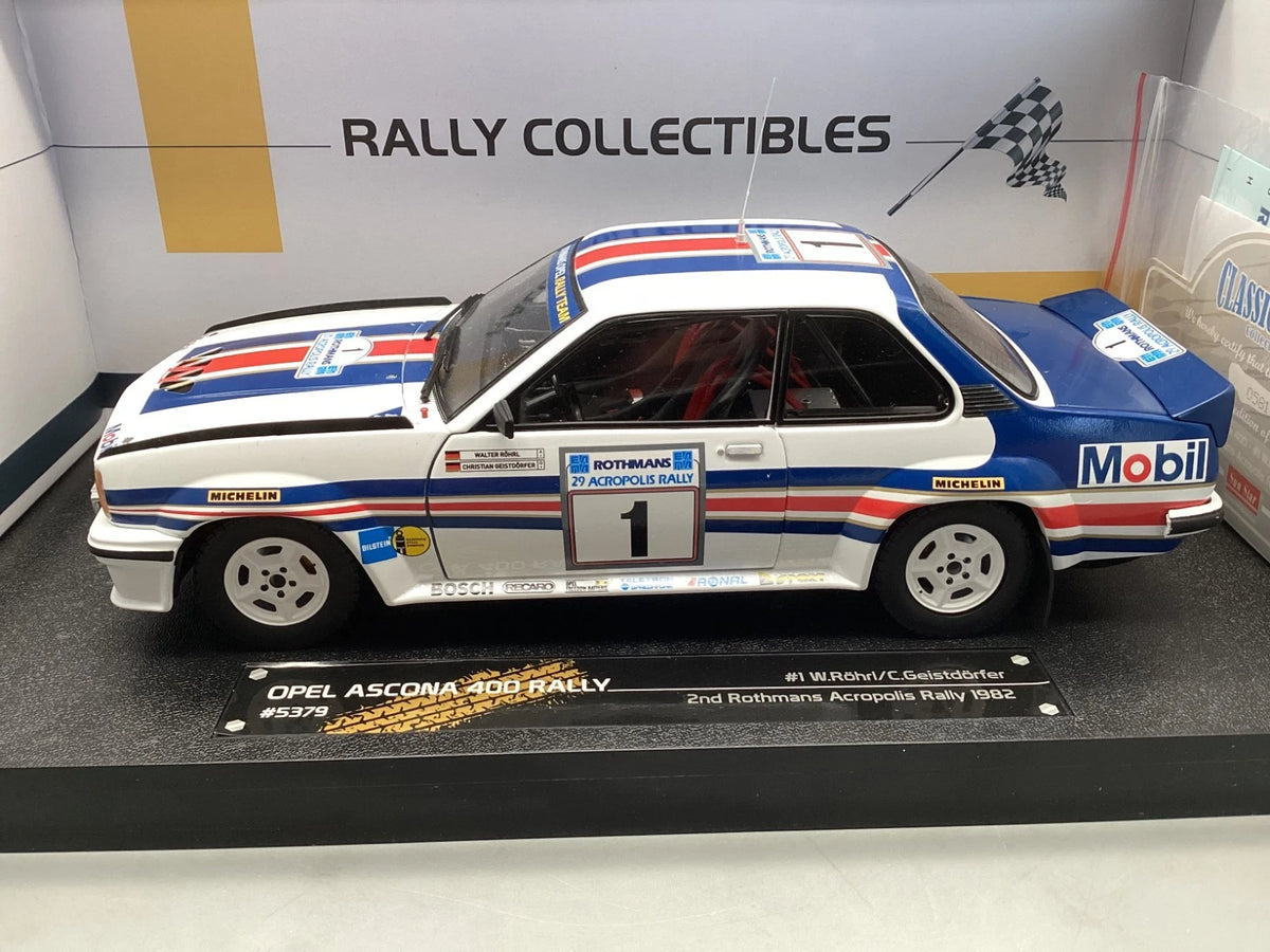 Modellautos 1:18 Sun Star Opel Ascona 400 Acropolis Rally 1982 #1 mit OVP