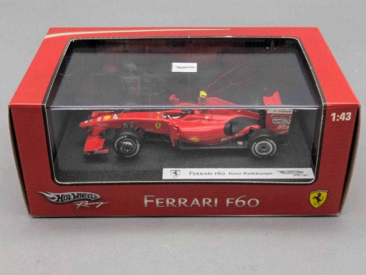 Modellautos 1:43 Hot Wheels Racing Ferrari F60 #4 Kimi Raikkönen mit OVP