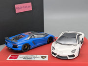 Eidolon Make Up 1:43 Lamborghini Aventador LP760-2 Blau und Weiß 2tlg Set OVP