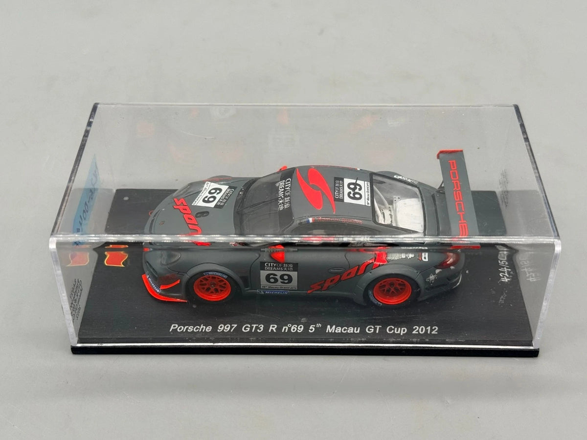 Modellautos 1:43 Spark Porsche 997 GT3 R #69 Macau GT Cup 2012 mit OVP