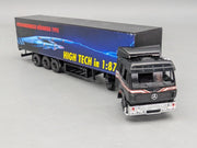 Lkw Modell 1:87 B&S Mercedes-Benz 1850 mit Kofferauflieger Nürnberg 1993 mit OVP
