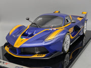 Modellautos 1:12 BBR Ferrari FXX-K Car #81 Blau Gelb Ltd 15/20 in Vitrine OVP