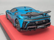 Modellautos 1:43 BBR Concept43 Ferrari SF90XX Stradale Chrome Blue Ltd 03/20 OVP