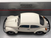 Modellautos 1:18 Minichamps Volkswagen VW Jeans Bug Käfer 1200 1983  Weiß OVP