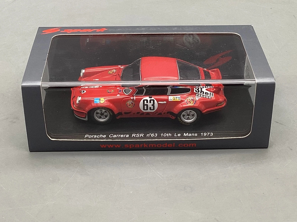 Modellautos 1:43 Spark Porsche Carrera RSR Le Mans 1973 #63 mit OVP