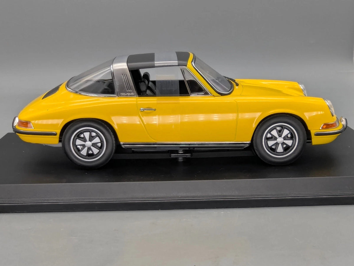 Modellautos 1:18 Norev Porsche 911 E Targa 1969 Gelb mit OVP