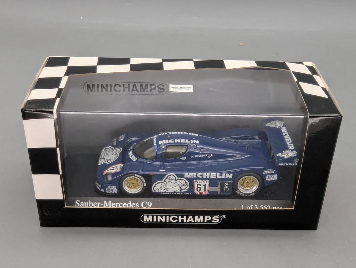 Modellauto 1:43 Minichamps Sauber Mercedes C9 Supercup 1987 #61 Schlesser OVP