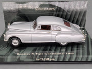 Modellautos 1:43 Minichamps Bentley R-Type Continental 1955 Silber mit OVP