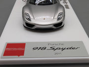 Eidolon Make Up 1:43 Porsche 918 Spyder GT Silver Metallic mit Vitine und OVP