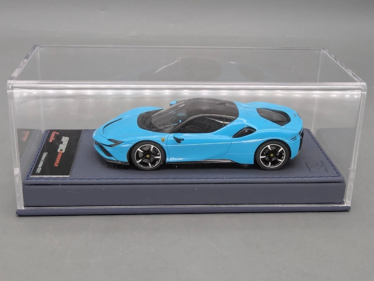 Modellautos 1:43 BBR Executive Calsito Ferrari SF90 Stradale Blue Ltd 02/21 OVP