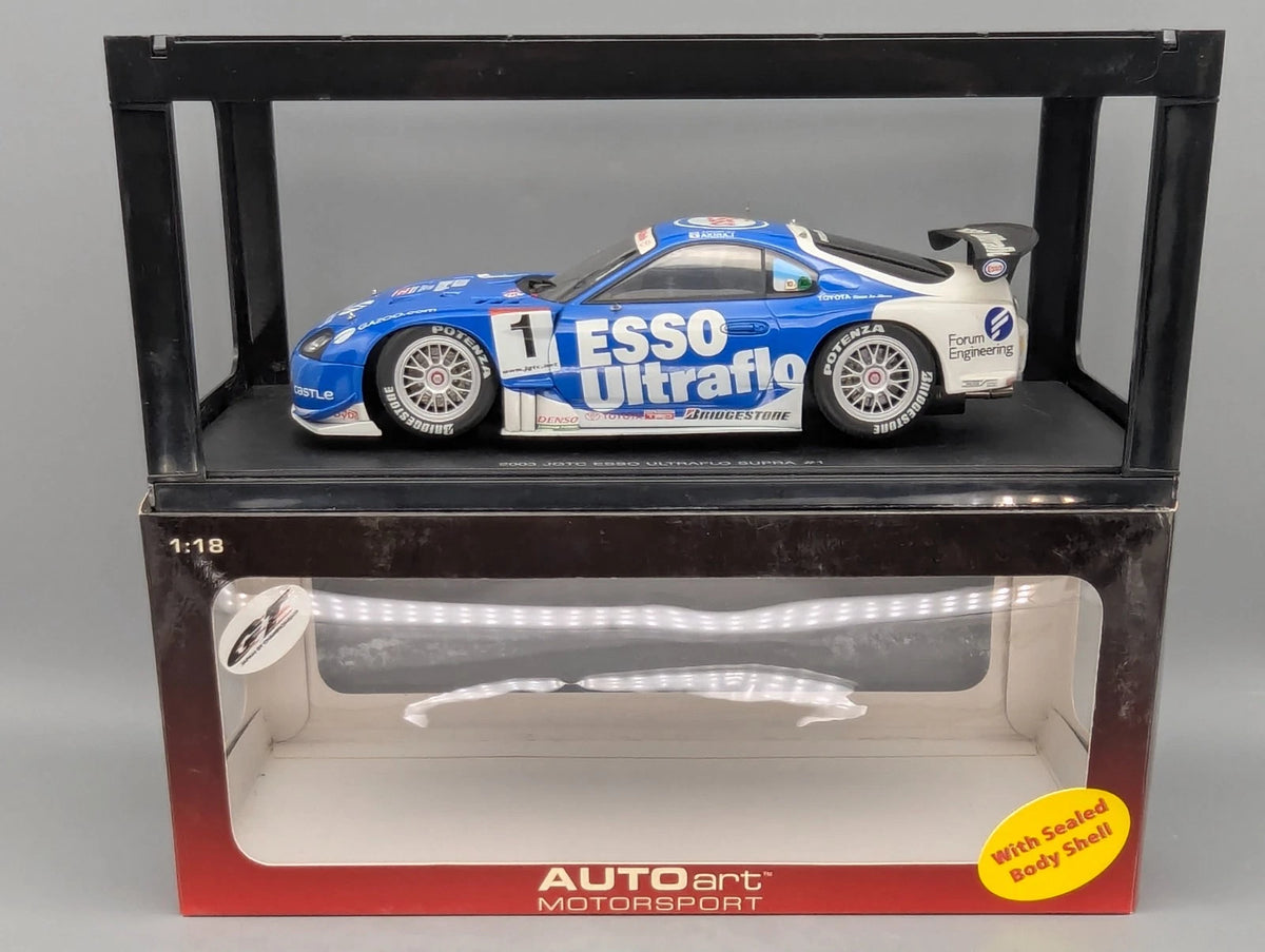Modellautos 1:18 Autoart 80315 Toyota Supra JGTC 2003 Esso Ultraflo #1 mit OVP