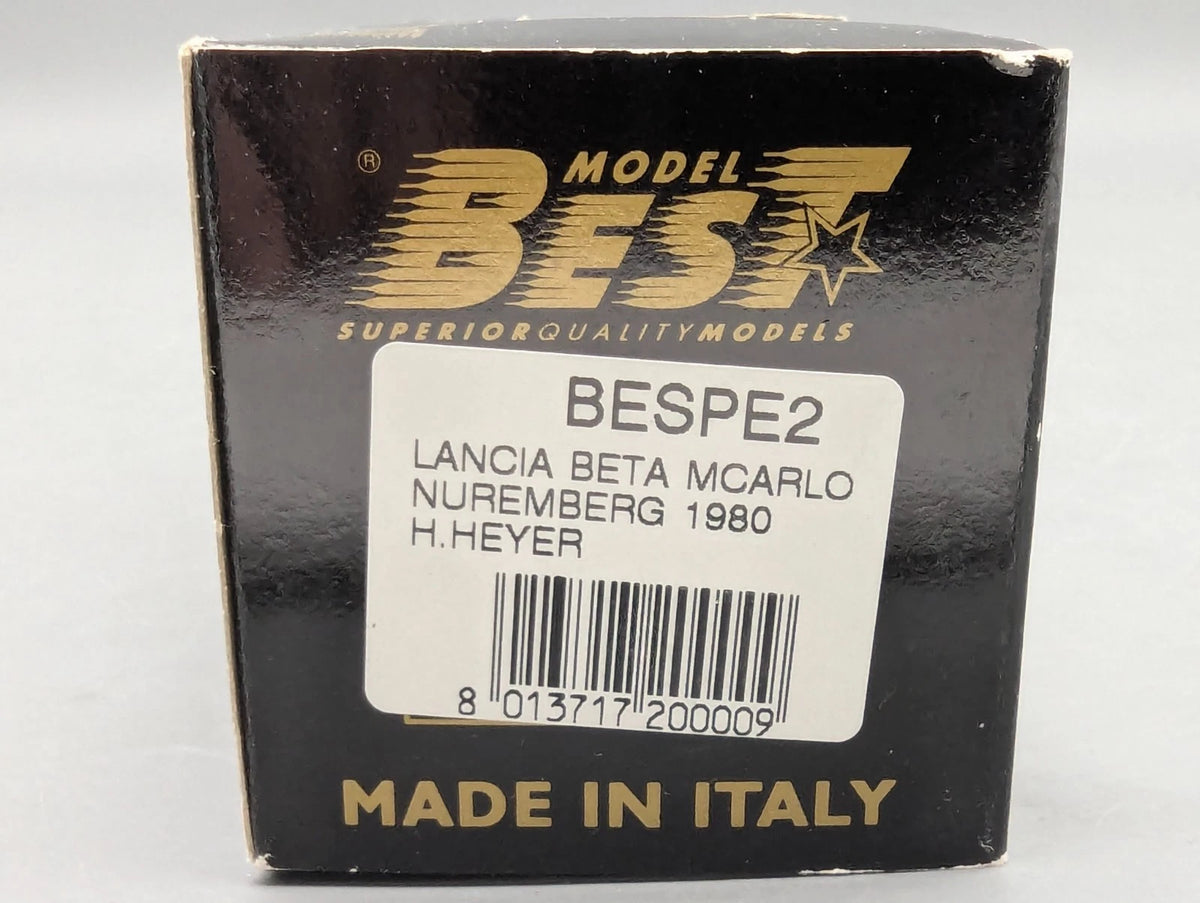 Modellautos 1:43 Best Model Lancia Beta MC WINNER DRM 1980 #51 H. Heyer  OVP