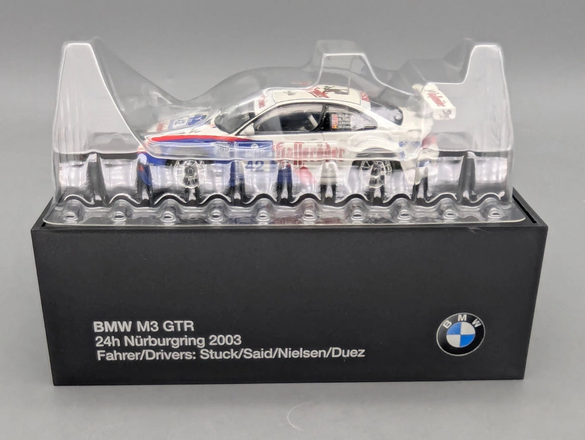 Modellautos 1:43 Minichamps BMW M3 GTR 2003 #42 Stuck u.A. Dealer Klappbox OVP
