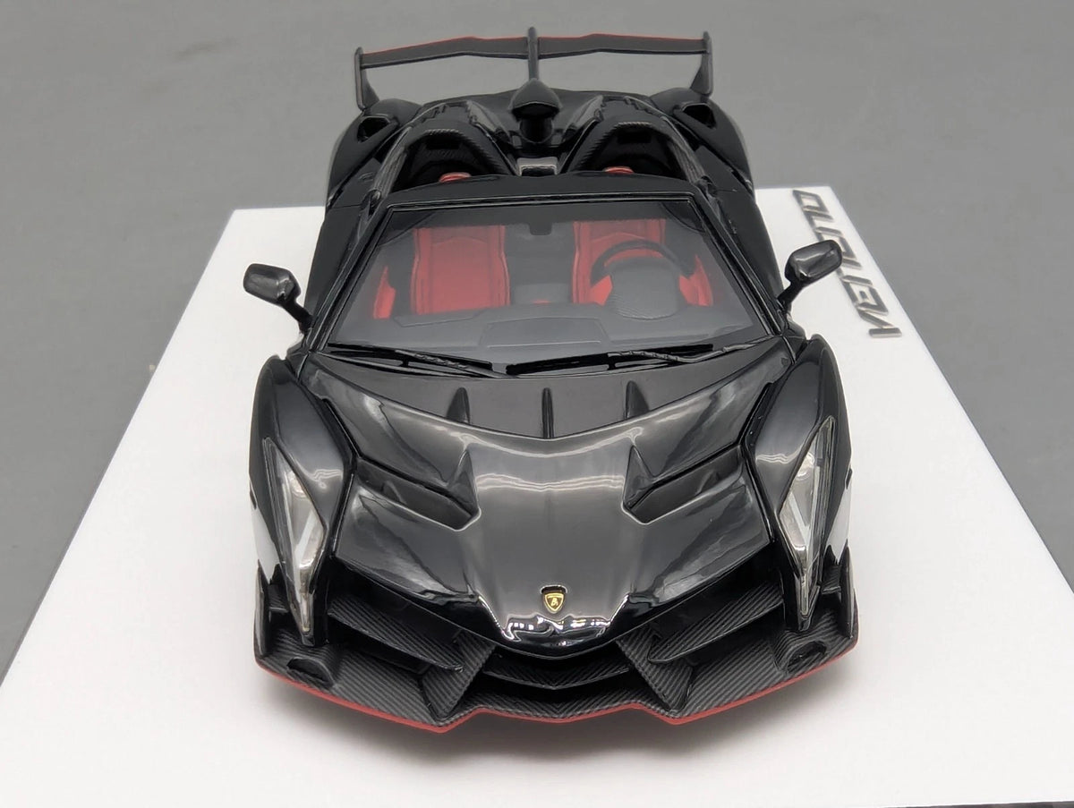 Eidolon Make Up 1:43 Lamborghini Veneno Roadster 2015 Black Red Ltd 54/80 OVP