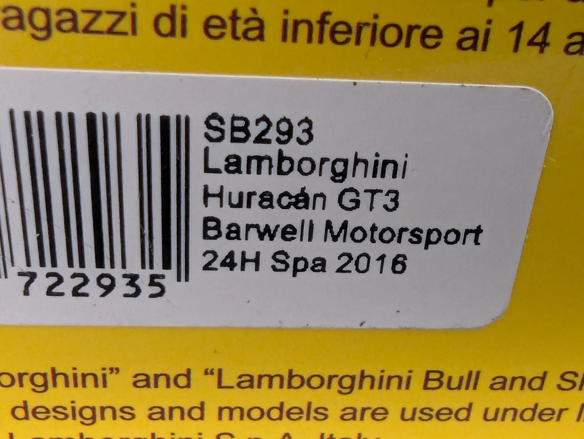 Modellautos 1:43 Spark SB293 Lamborghini Huracan GT3 24h Spa 2016 #78 OVP