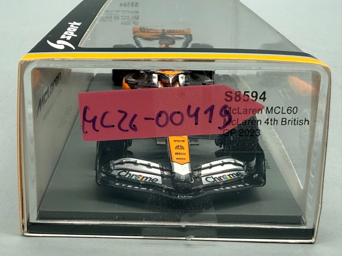 Modellautos 1:43 Spark McLaren MCL60 McLaren 4th British GP 2023 mit OVP
