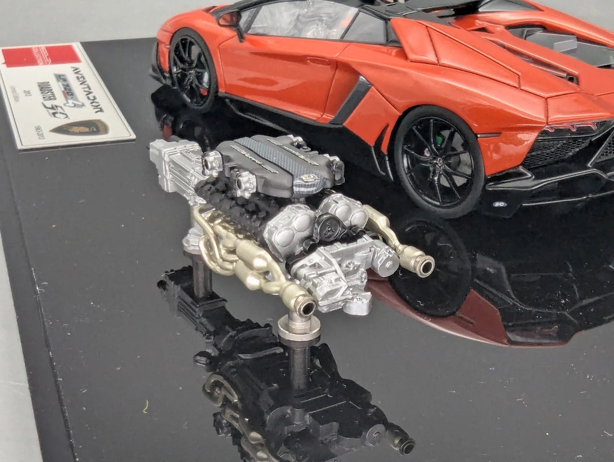 Eidolon Make Up 1:43 Lamborghini Aventador LP720-4 Roadster Engine Set OVP