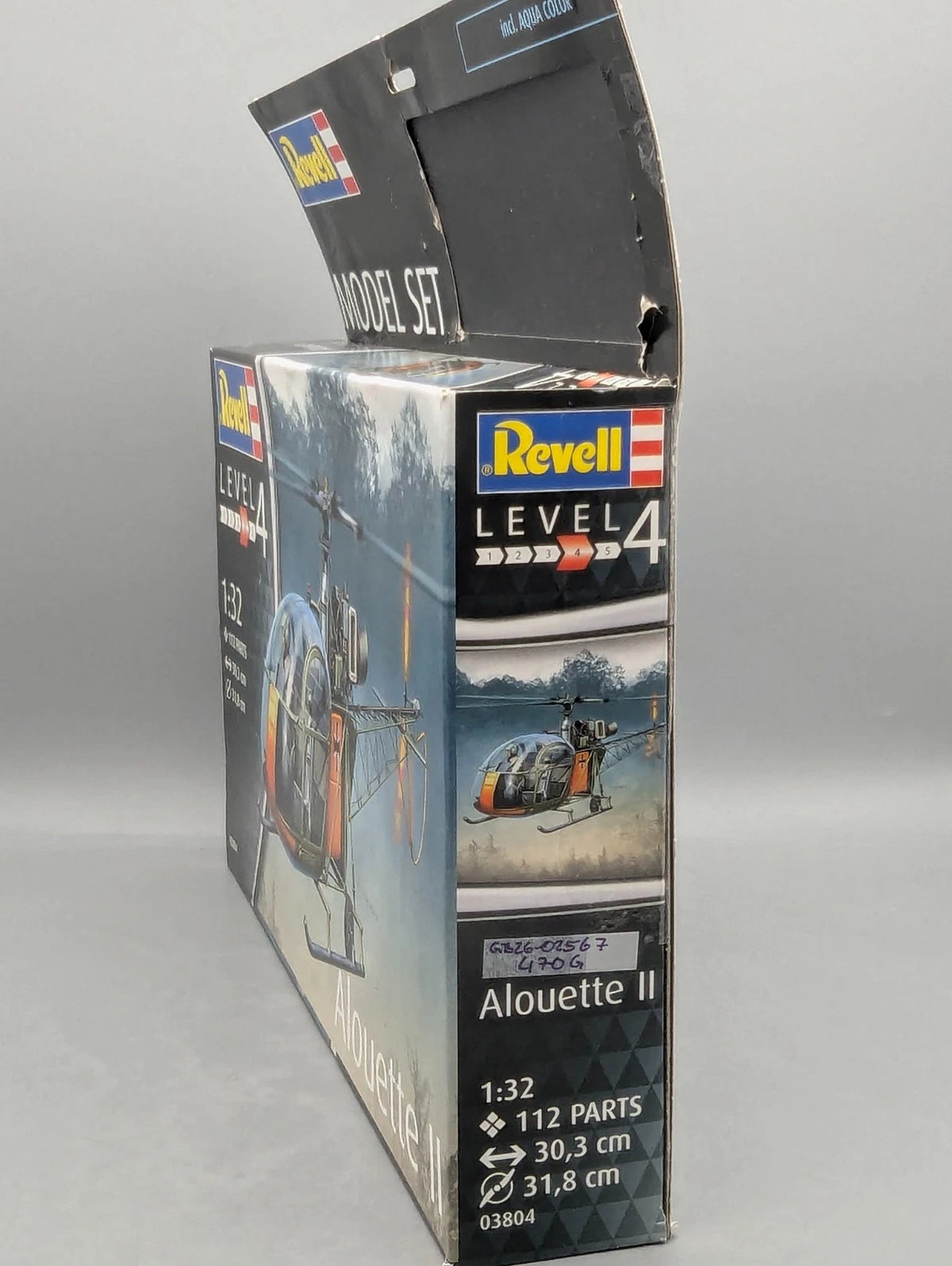 Hubschrauber Modell Bausatz 1:32 Revell 03804 Alouette 2 OHNE Farben mit OVP