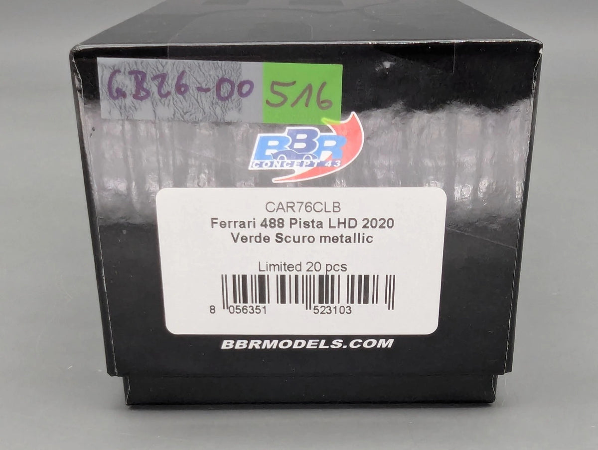 Modellautos 1:43 BBR Concept43 Ferrari 488 Pista LHD Verde Scuro Ltd 01/20 OVP