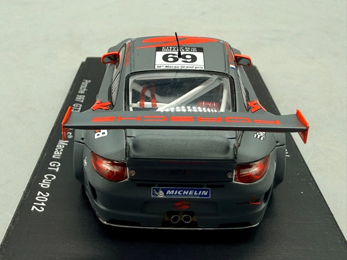 Modellautos 1:43 Spark Porsche 997 GT3 R #69 Macau GT Cup 2012 mit OVP