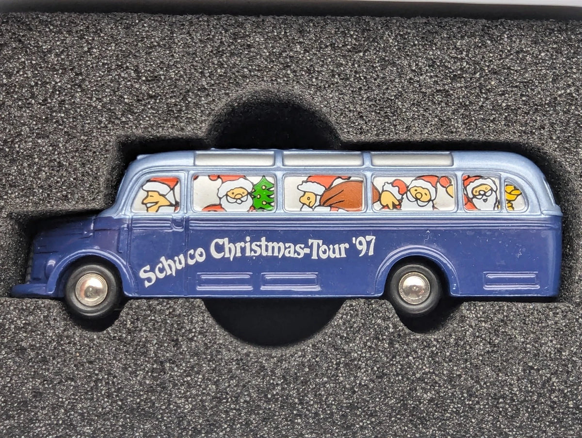 Modellautos 1:90 Schuco Piccolo Christmas Tour Weihnachten 1997 MB Bus in OVP