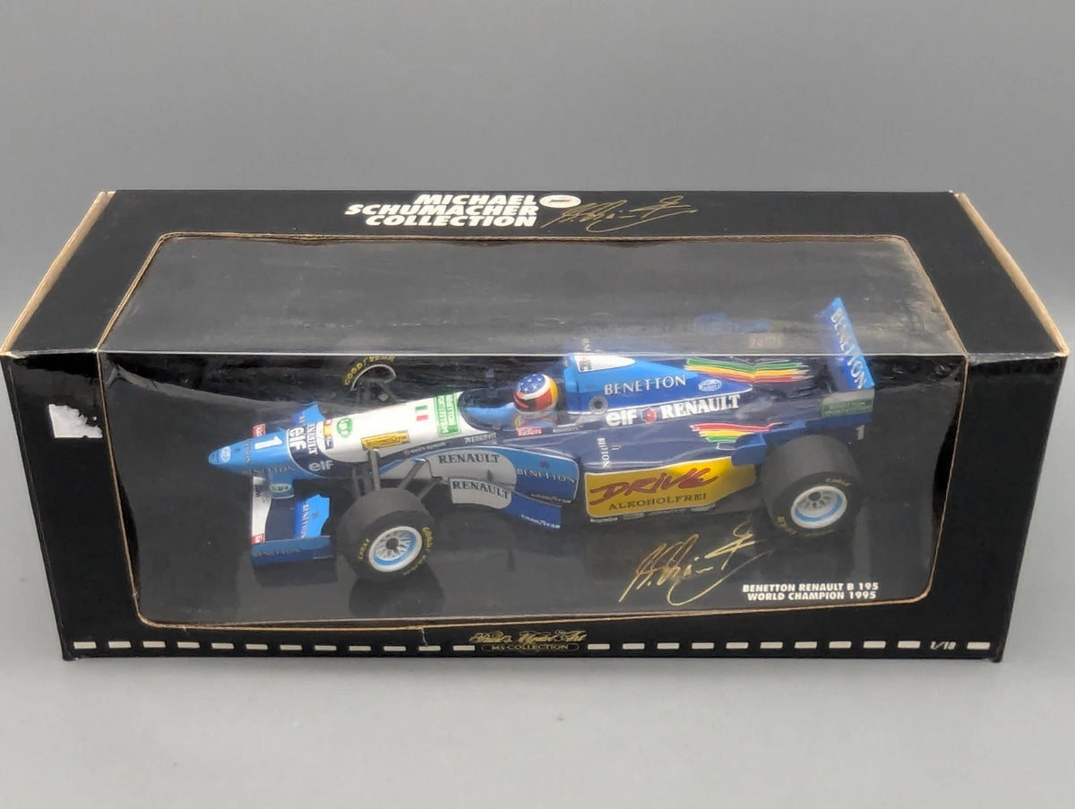 Modellautos 1:18 Minichamps Benetton Renault B195 WINNER #1 M. Schumacher OVP