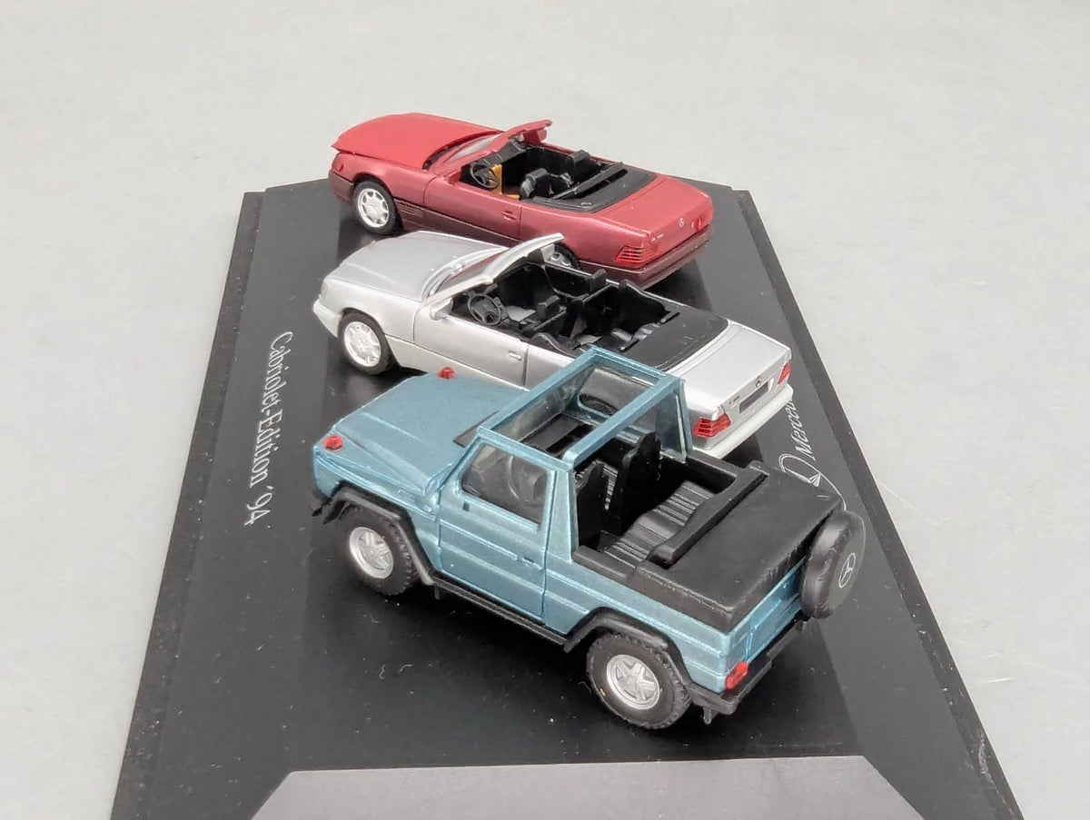 Modellauto H0 1:87 Herpa Mercedes Benz Cabriolet Edition '94 3-tlg Set mit OVP