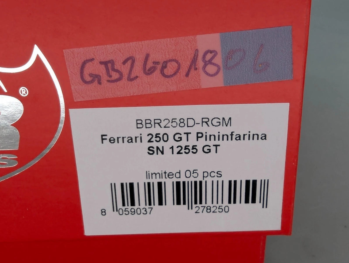 Modellautos 1:43 BBR Ferrari 250 GT Pininfarina Coupe S/N 1255 GT 01/05 mit OVP